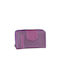 Wallet women's purple leatherette purple