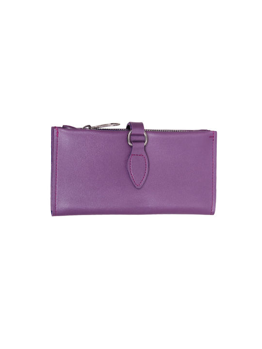 Wallet women's purple leatherette purple