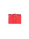 Wallet women's wallet made of leatherette red