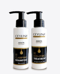 Ceylinn Professional Keratin Systems Hair Treatment Set with Keratin for Straightening 2pcs PROFESSINAL100 Ceylinn Professional Keratin Systems Hair Treatment Set with Keratin for Straightening 2pcs PROFESSINAL100