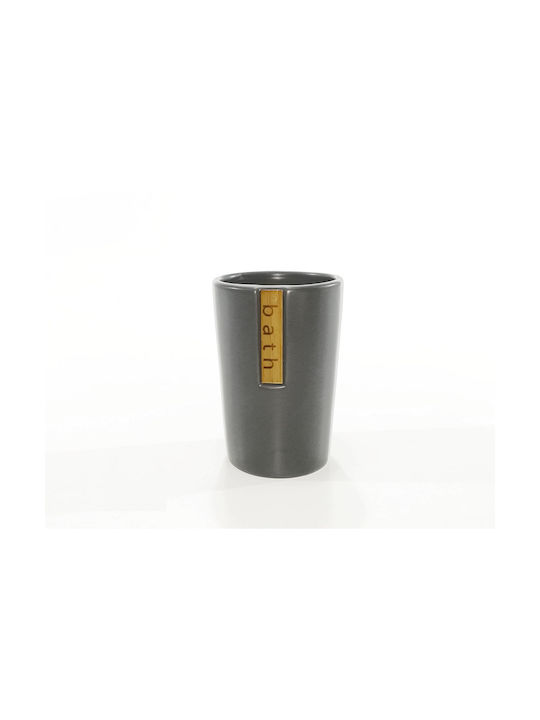 ArteLibre Ceramic Cup Holder Countertop Gray
