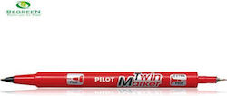 Pilot Twin Permanent Marker Red SCA-TM-R-BG