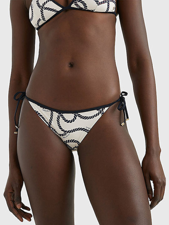 Bikini Inferioare Slip Cu Dantelă Alb