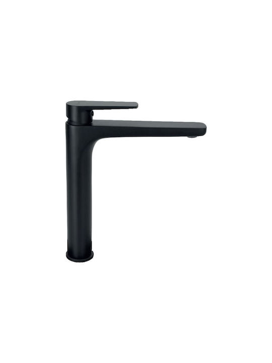 Viospiral Optima Plus Αναμεικτική Μπαταρία Νιπτήρα Ψηλή Μαύρη