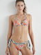 Bikini Slip με Κορδονάκια Floral