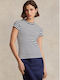 Ralph Lauren Women's Athletic T-shirt Striped Navy Blue