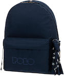 Polo Original Scarf Σχολική Τσάντα Πλάτης Γυμνασίου - Λυκείου Night Blue 2023