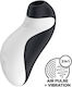Satisfyer Orca Αναρροφητής Vagin cu Vibrații Stimulator și vibrator Air Pulse Black / White 1buc