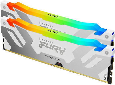 Kingston Fury Renegade RGB 32GB DDR5 RAM cu 2 module (2x16GB) și Viteză 6000 pentru Desktop