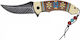 Albainox Indian Classic Taschenmesser Mehrfarbig in Scheide