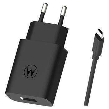 Motorola Charger with USB-A Port and Cable USB-C 20W Blacks (TurboPower)