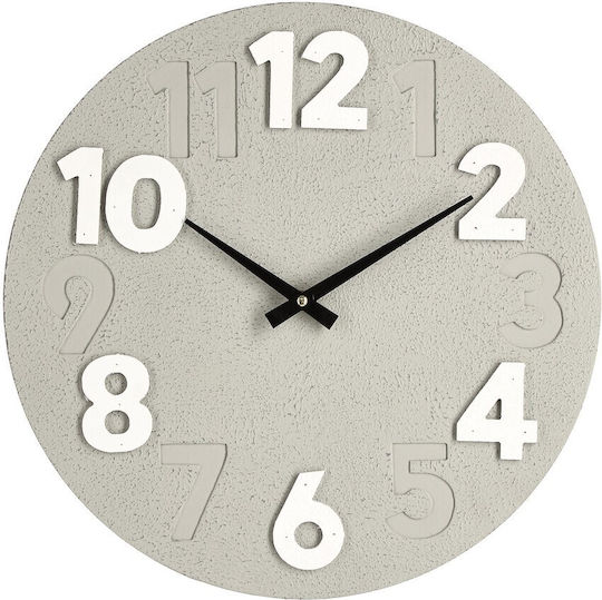 Bizzotto Timing Wanduhr Hölzernes Grey Ø40cm