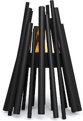 Ecosmart Fire Stix 8 Поден Етанолов Камина За Вътрешно И Външно Пространство Черен/Черен 55.7x55.6x78см