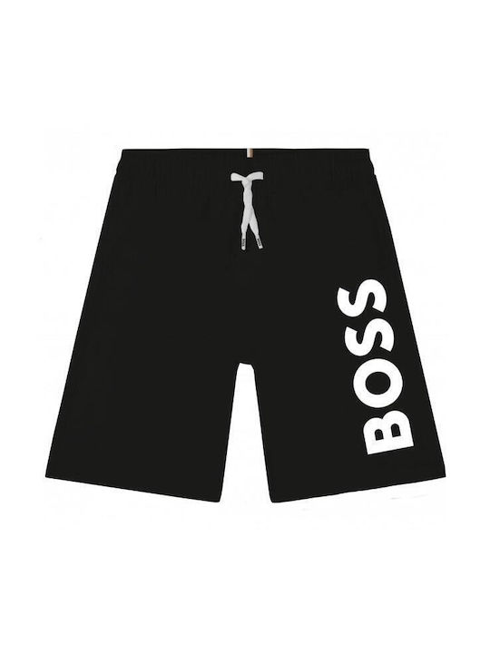 Hugo Boss Costum de baie pentru copii Pantaloni scurți de înot Negru