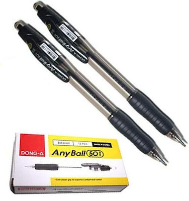 Dong-A 10052-0928-2 Pen Ballpoint 1.4mm with Black Ink 12pcs