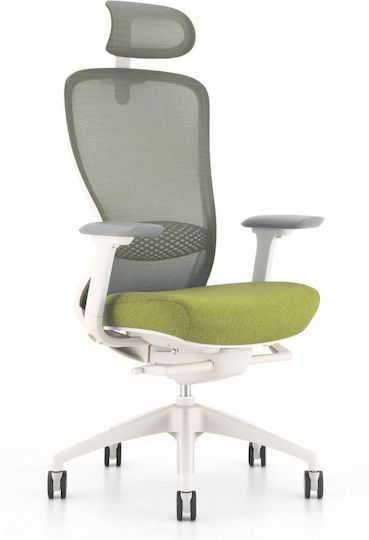 ErgoAction Action Chair VX Офис Стол С Регулируеми Подлакътници Бял / Светлозелен ErgoAction Action Chair VX Офис Стол С Регулируеми Подлакътници Бял / Светлозелен