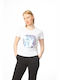 Paco & Co Damen T-shirt Weiß