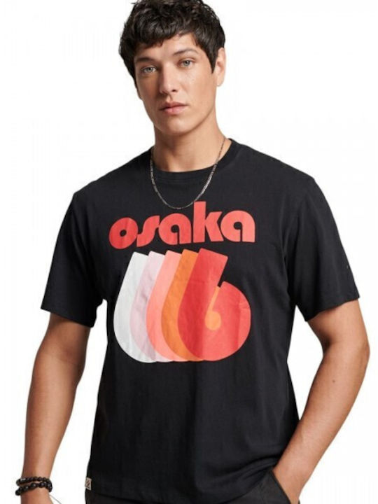 Superdry Code Osaka Logo Тениска Черен