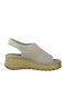 Anatomische Damenplattformen Taupe