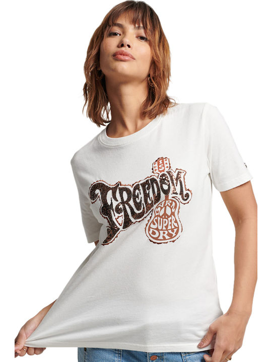 Винтидж Дамска Блуза T-shirt Бяла