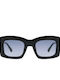 Gigi Barcelona Magnolia Men's Sunglasses with Black Plastic Frame and Blue Gradient Lens 6721/1