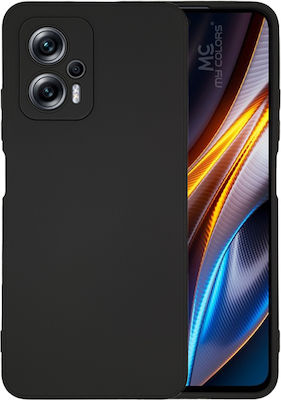 Sonique Silicone Back Cover Black (Poco X4 GT 5G)