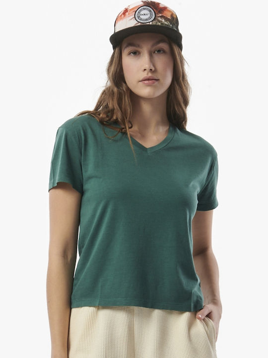 Body Action Damen T-shirt Grün