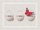 Saint Clair Easter Polyester Ecru Placemat 33x45cm Set of 4 Pieces
