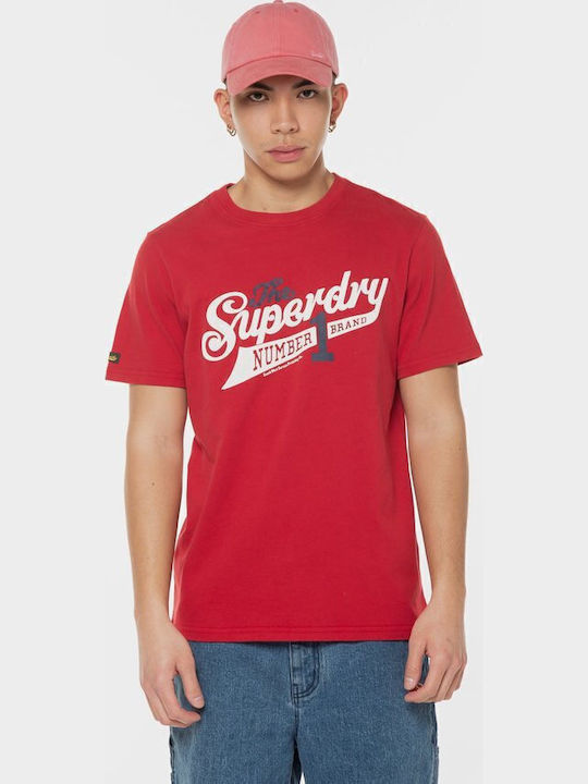 Superdry College T-shirt Chilli Pepper Red