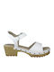 Leder Sandalen Weiß