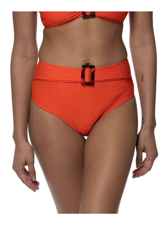 Sarawak Bikini Slip High Waist Coral