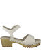 Tamaris Leather Women's Sandals 0ff White