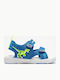 Kids' Sandals with Velcro & Lights Blue