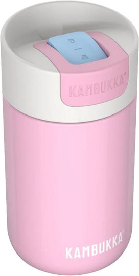 Kambukka Olympus Bottle Thermos Stainless Steel BPA Free 300ml Pink Kiss with Mouthpiece