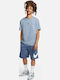 Sportswear Club Αθλητική Ανδρική Βερμούδα Μπλε BV2721-491