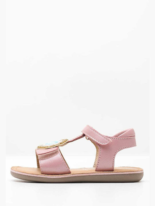 Copii Flip Flops & Sandale Cloonimals Pink Leather Mood