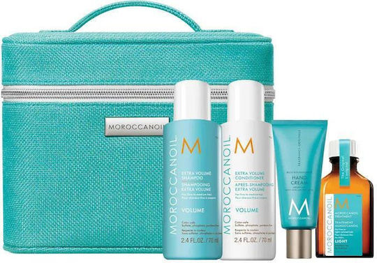 Moroccanoil Volume Σετ Θεραπείας Μαλλιών με Σαμπουάν, Conditioner & Λάδι 4τμχ