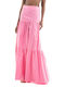 Glamorous Maxi Rock in Rosa Farbe