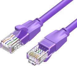 Vention IBEVF U/UTP Cat.6 Καλώδιο Ethernet 1m Μωβ