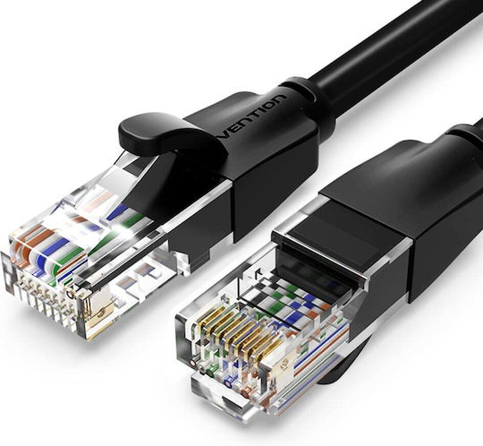 Vention U/UTP Кат.6 (Gigabit) Мрежови Кабел Ethernet 35m Черен