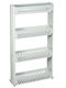 TnS Floor Bathroom Shelf Plastic with 4 Shelves 54x12x94cm