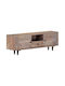 TV Stand from Solid Wood Beige L118xW30xH40cm