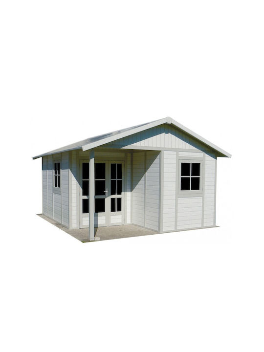 Casă Din Plastic Deco Gri L4,03xL4,93xÎ3,03m