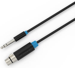 Vention XLR female to 6.3mm male 1m Cable (BBEBF)