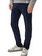 Trousers Chino Elastic in Slim Fit Blue