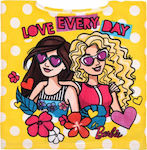 Mattel Love Every Day Детска плажна пончо Барби Жълт 100 x 50см.