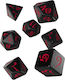 Q Workshop Dungeons & Dragons Classic Dice Black/Red (7) QWOCLE06