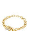 Michael Kors Premium Women's Bracelet Chain Made of Brass Gold Plated with Zircon 17cm