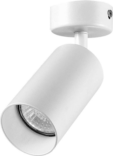 Geyer Single Spot with Socket GU10 in White Color