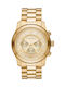 Michael Kors Runway Watch Chronograph with Gold Metal Bracelet